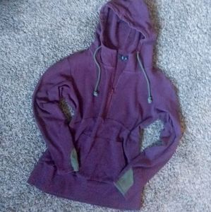 M Plum and Olive Ampersand Half Zip Hoodlie